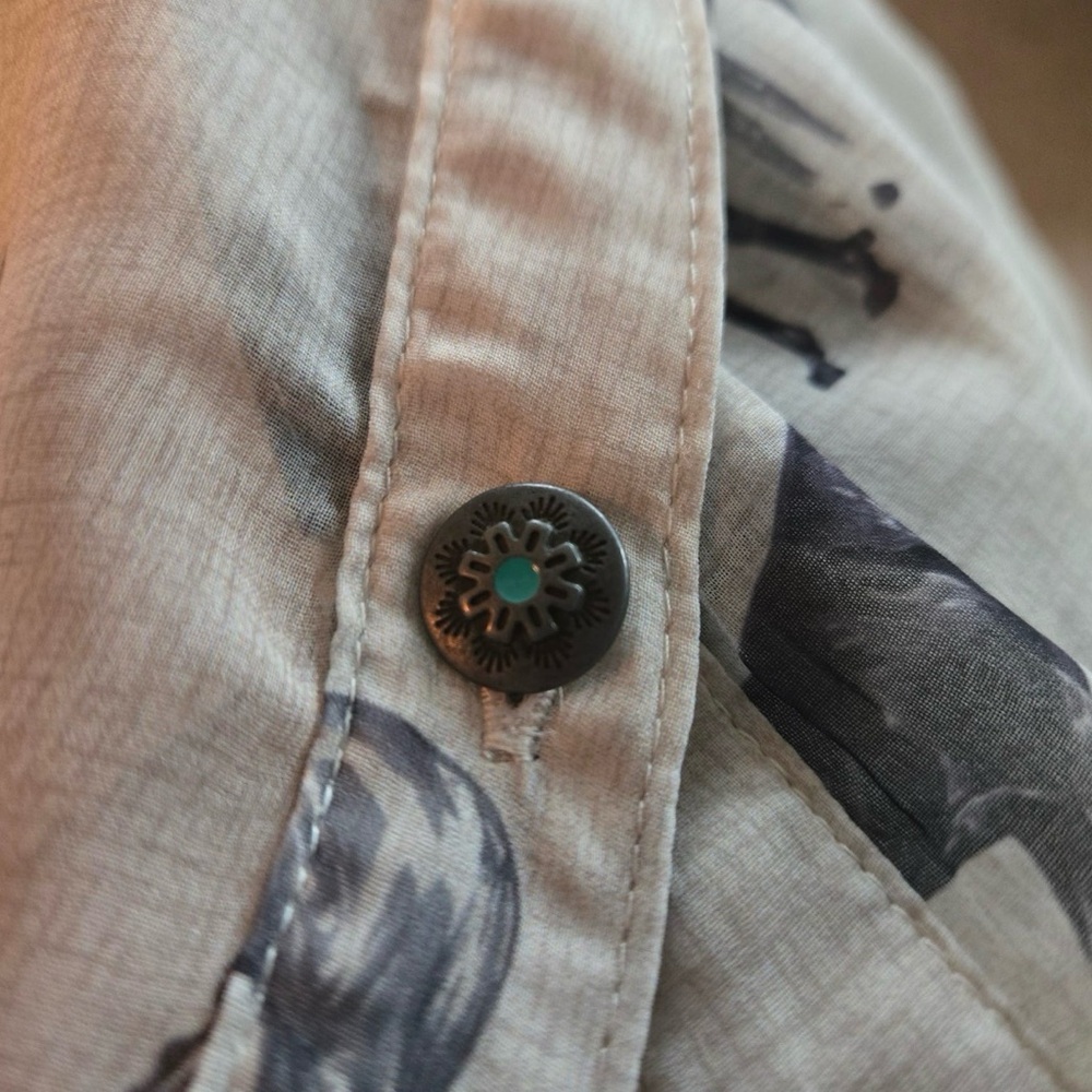 Tasha Polizzi Black and Gray Horse Print Shirt - Picture 6 of 7